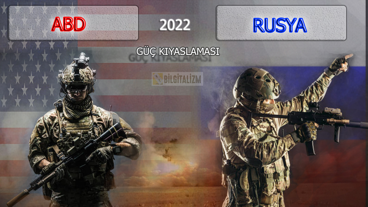 ABD - RUSYA ASKERİ GÜÇ KARŞILAŞTIRMASI 2022