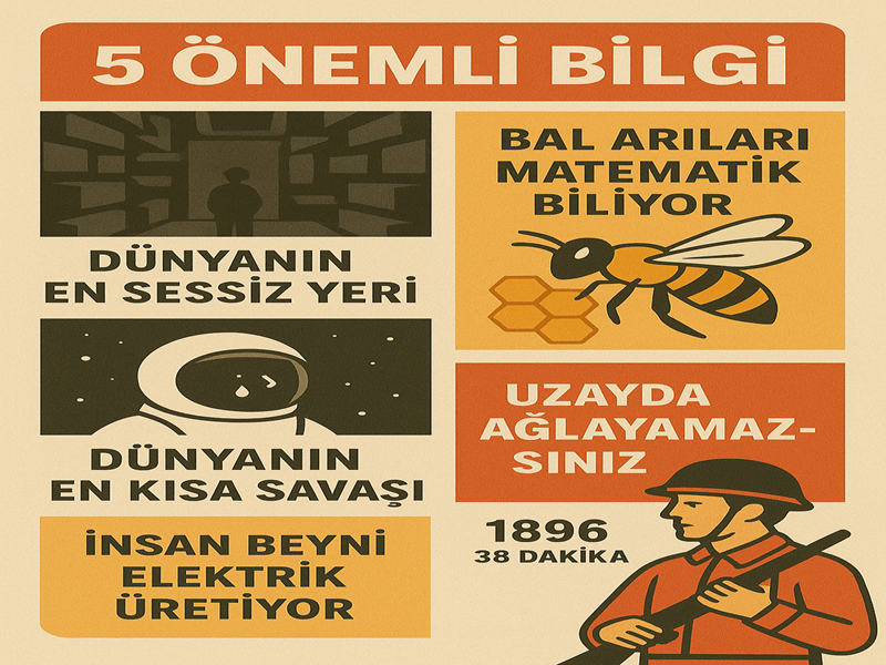 İlginç ve Az Bilinen 5 Gerçek: Bilimden Tarihe Şaşırtıcı Bilgiler